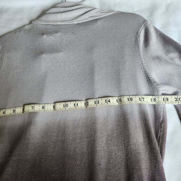 NWT RED L open front knit cardigan, ombre purple grey - Picture 7 of 9